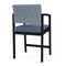 Lesro Lenox Steel Hip Chair Metal Frame, Black, RS Rain Song Back, MD Titan Seat LS1161 - alternate 3
